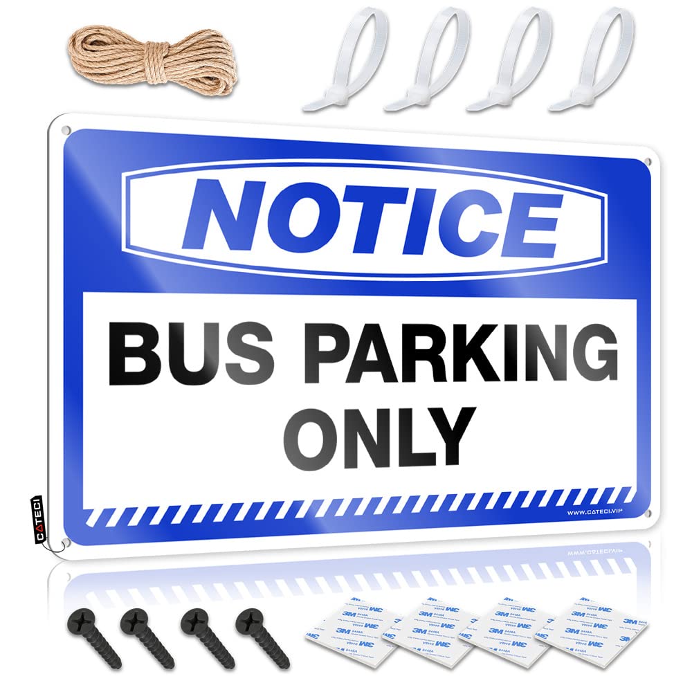 Fzfn Colour Plaque Necessities Vintage Wall Decor | Notice Bus Parking Only Decorative Ideas For Bathroom Home Decoration(20X30cm)