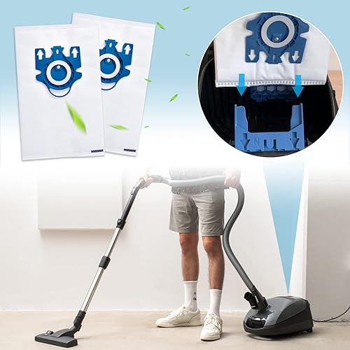Miniatura 6 de GN - Bolsas para aspiradora compatibles con Miele Classic C1, bolsa antipolvo de limpieza de aire de eficiencia 3D compatible con S400i-S456i S227