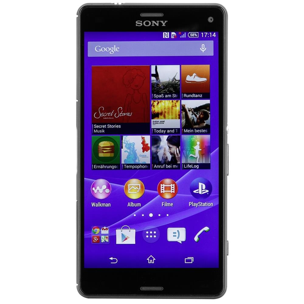 Sony Xperia Z3 Compact smartfon z ekranem dotykowym o przekątnej 11,7 cm (4,6"), pamięcią 16 GB, z systemem Android 4.4, czarny