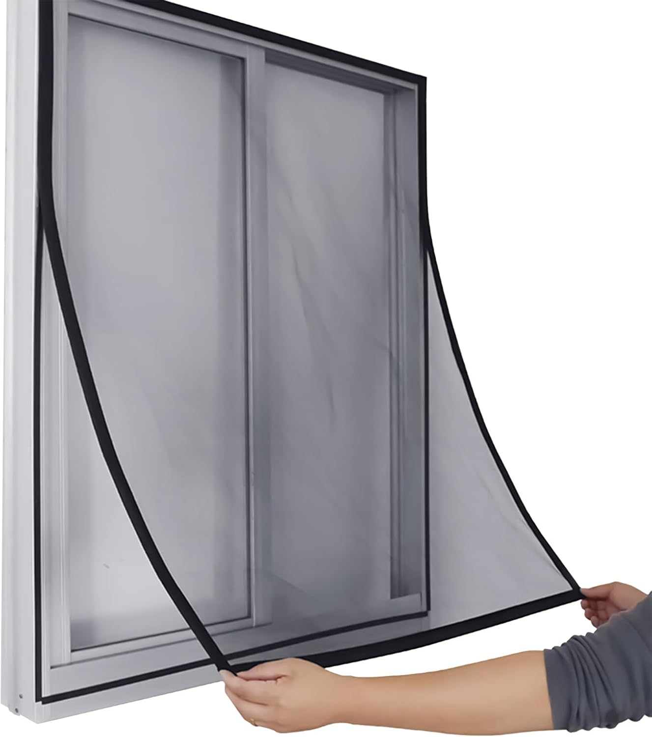 Household Simple Mosquito Screen Easily Installation and No Drilling Mosquito Net for Bedroom Bathroom Living Room