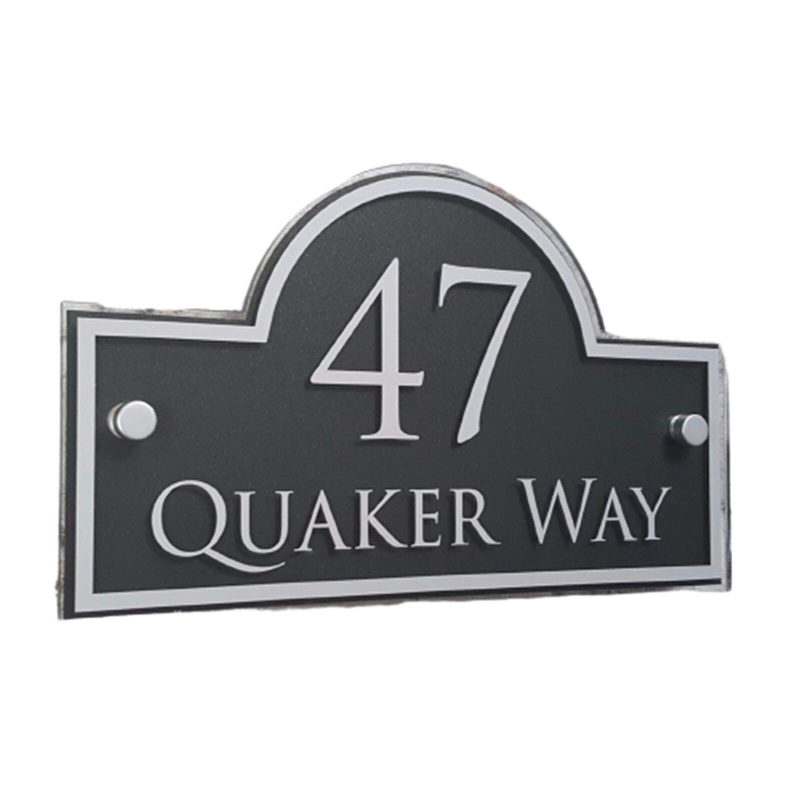 Plaque De Porte Plaque Numéro De Maison Sonnette Sur Ardoise Avec