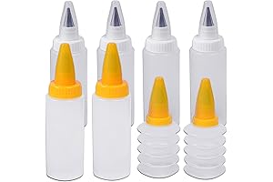 8-Piece Cake Decorating Squeeze Bottle Set