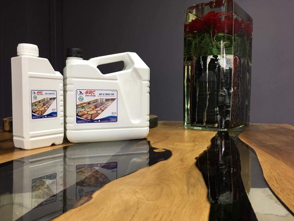 Low Viscosity Ultra Clear Epoxy Resin UV 3D Art River Table 5kg Branded ARC MarkUk®