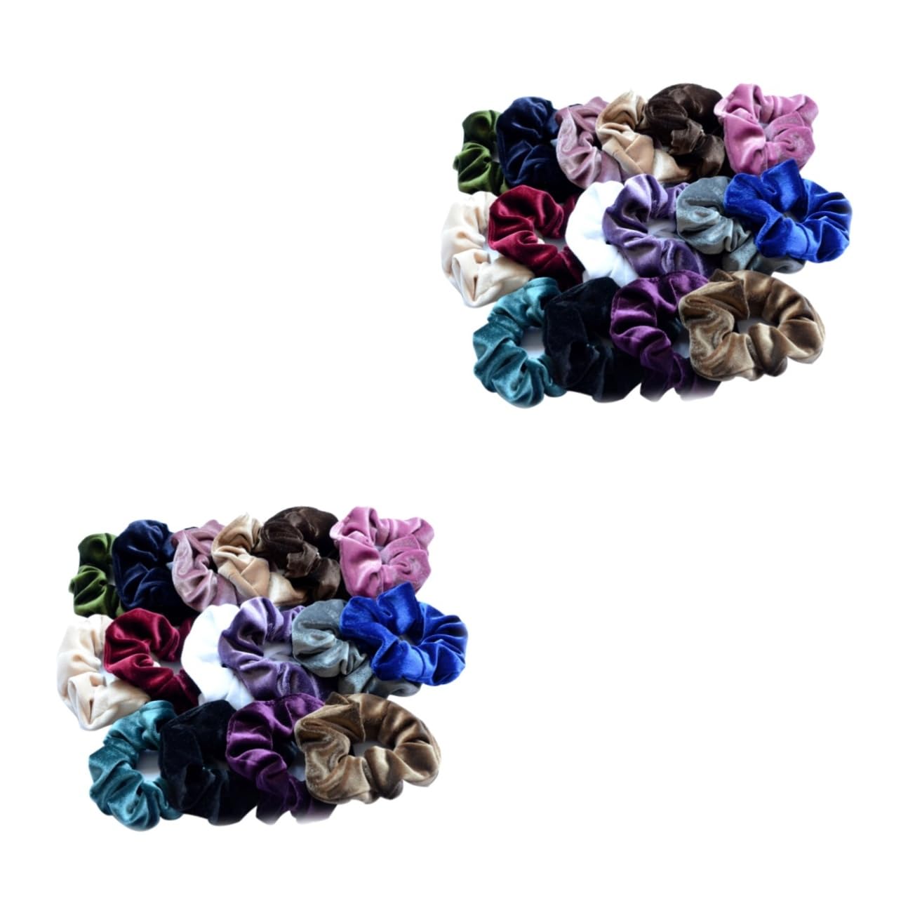 Didiseaon 32pezzi Scrunchies Elastiche Per Accessori Colorati Per Donne e Ragazze Per Ponytail e Acconciature Quotidiane Di Colori Unici