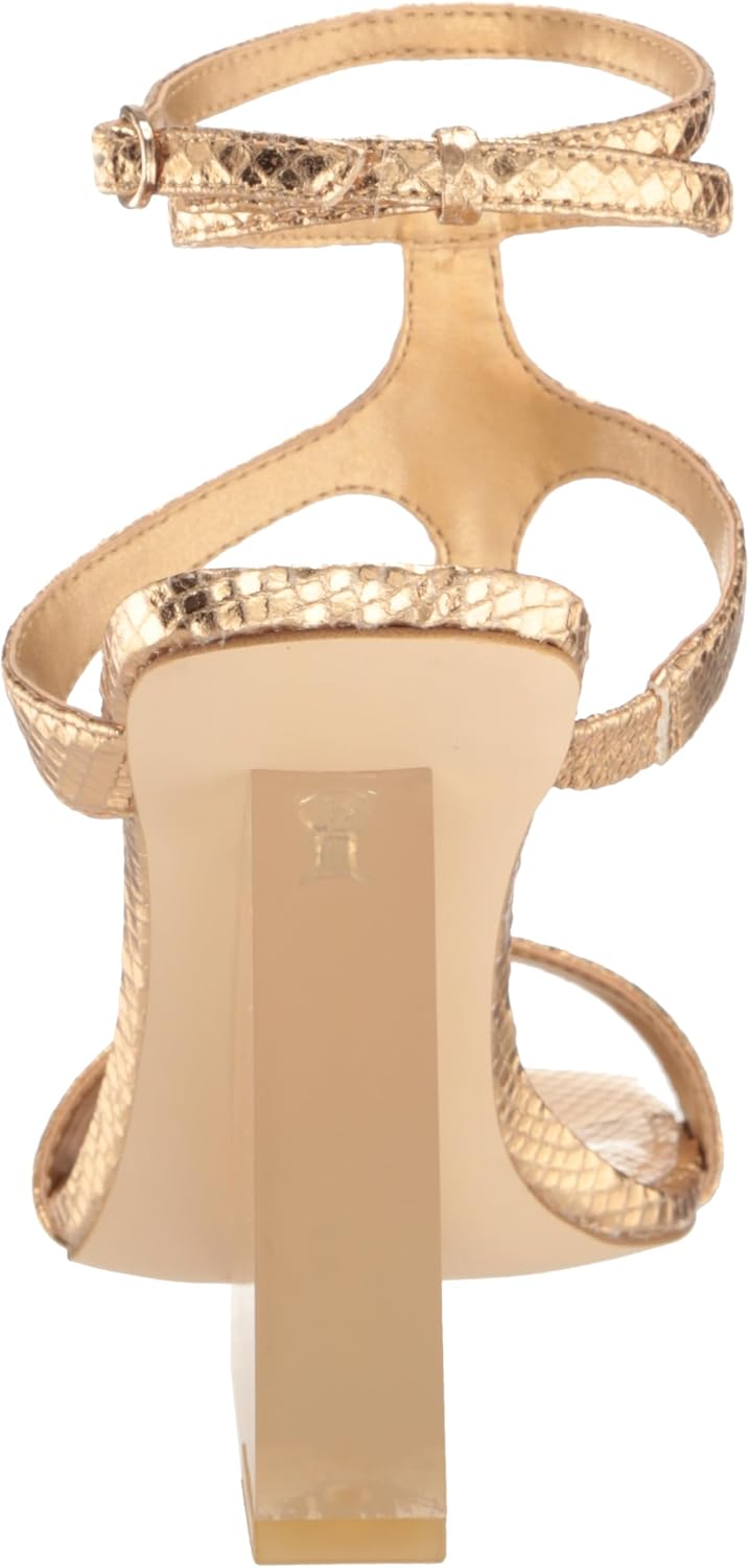 Guess Women's Bacio Wedge Sandal, Gold, 9.5 - Image 3