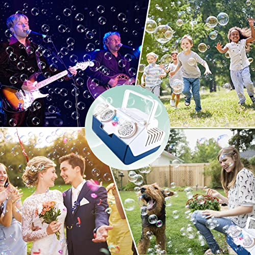 Snader Bubble Maker, Bubble Machine, Automatic Bubble Blower 16000+ Bubbles/Min, Bubble Toy With Flash Light/200Ml Bubble Liquid, Indoor And Outdoor Bubble Machine For Parties/Wedding/Birthday/Stage #TOP3