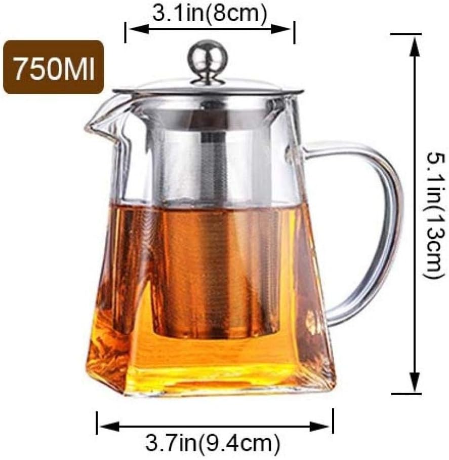 ティーポット 大容量 お茶注入器フィルターミルクウーロン花茶ポットとティーセット500mlガラス耐熱ガラスの広場 高級感 おしゃれ 最高の贈り物 クリスマスプレゼント ティーポット Buschenschank It