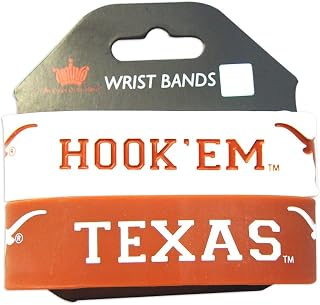 Aminco International Texas Longhorns Rubber Wrist Band Set of 2 NCAA [Misc.]