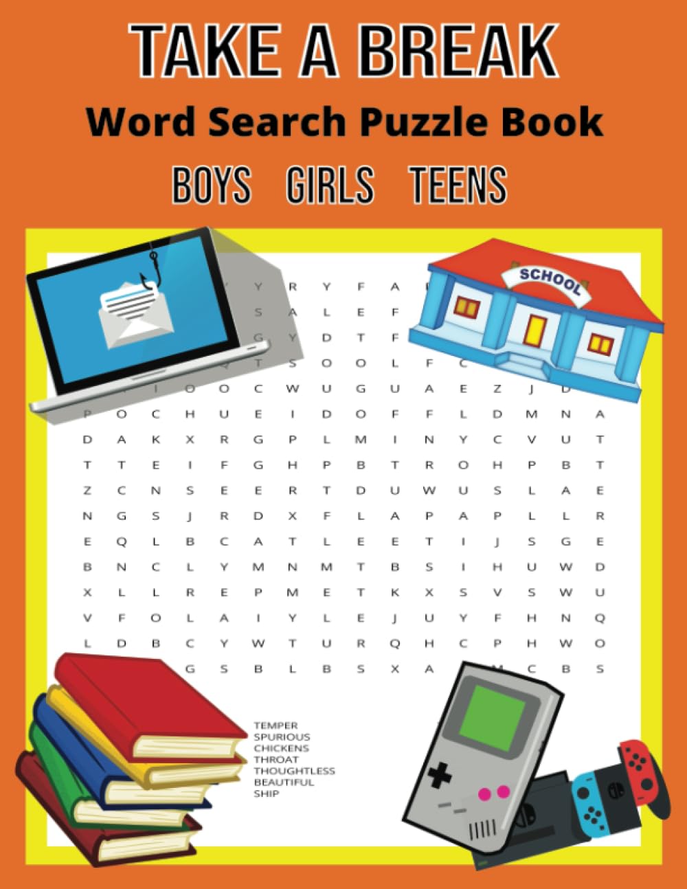Take A Break Word Search Puzzle Book For Boys, Girls And Teens: Anxiety And Stress Relief