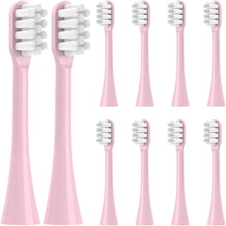 Replacement Toothbrush Heads Fit for Operan Electric Brush. (Pink Soft) | Fits Operan with tight snap lock, no wobble. Budget multi-pack.