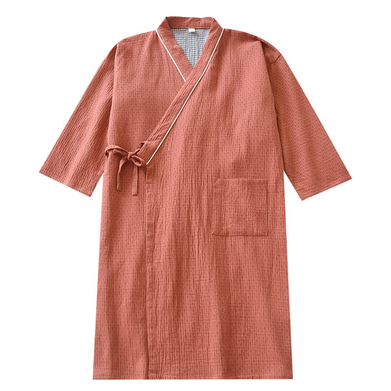Shanghai Story Men Kimono Robe Cotton Yukata Spa Bathrobe Sleepwear Japanese Kimono for Women Nightgown Gown