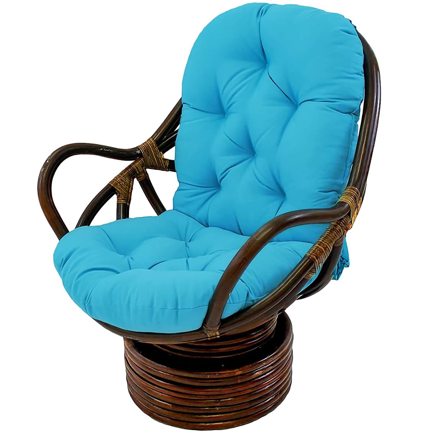 Coussin de rechange durable et doux pour fauteuil pivotant en rotin