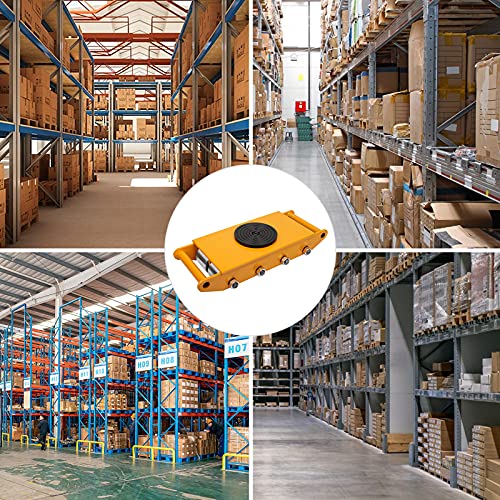 XCFDP Machine Skates, 12T Machinery Skate Dolly, 26400lbs Machinery Moving Skate, Machinery Mover Skate with 360° Rotation Cap, Heavy Duty Machine Dolly Skate for Industrial Moving Equipment, 1pc by XCFDP - Image 6
