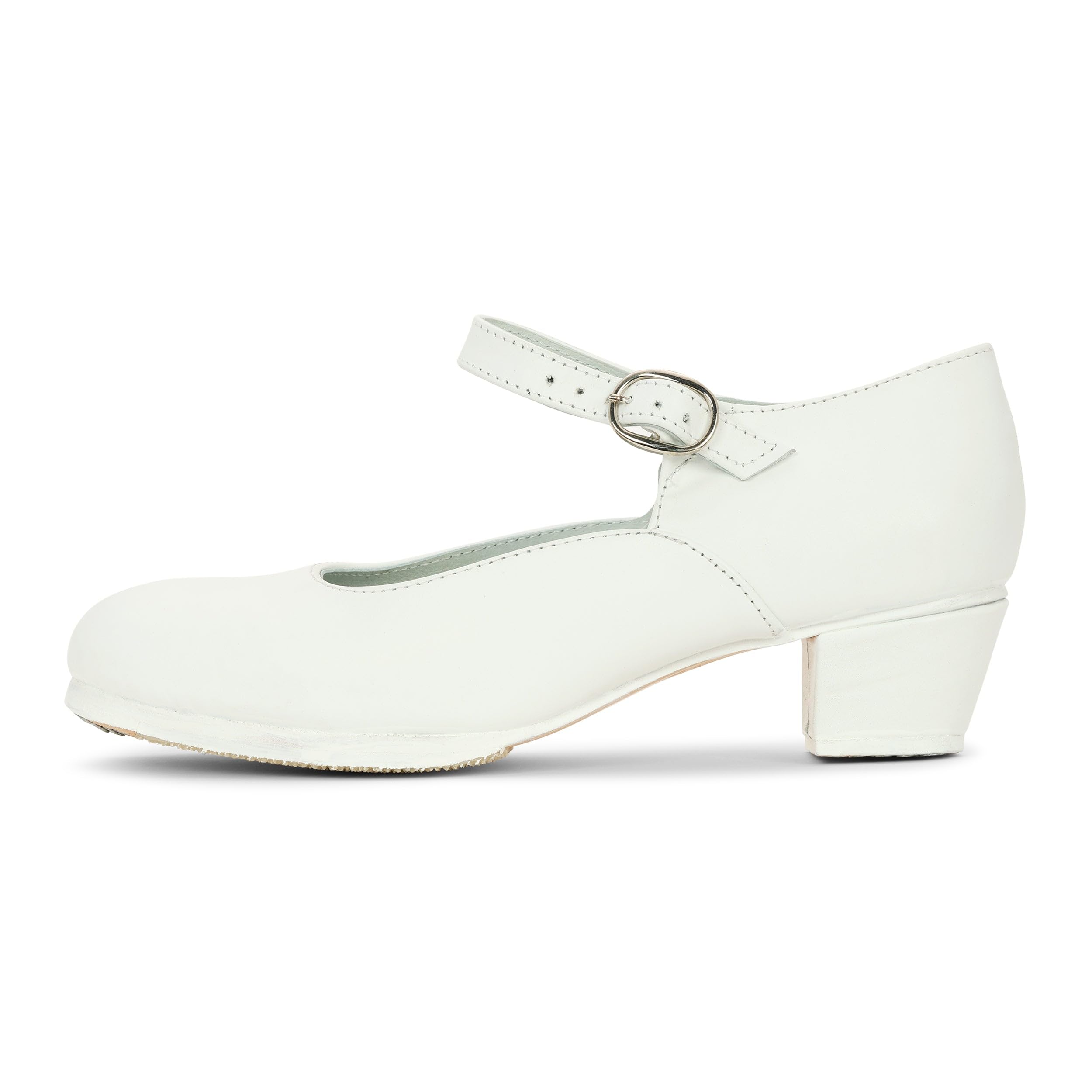 MANZANO 470 Women's Folklorico Dance Shoes with Nails, Leather, 5cm Heel