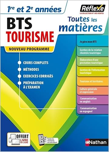 Toutes les matières - BTS Tourisme - Réflexe - Examen 2025