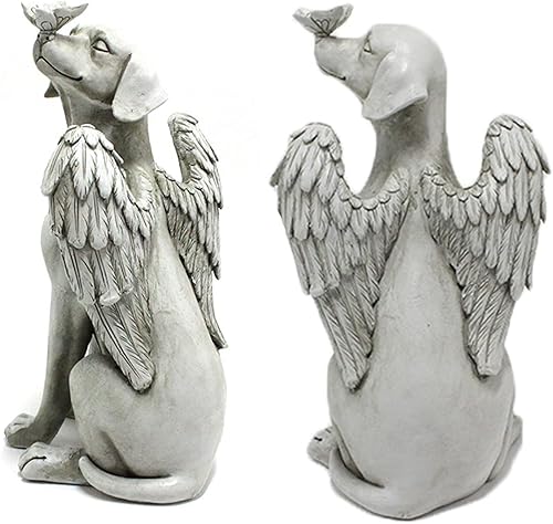 Miniatura 8 de Dnoifne Estatua conmemorativa de perro ángel, piedras conmemorativas para mascotas para perros, regalos conmemorativos de perros ángeles, regalos