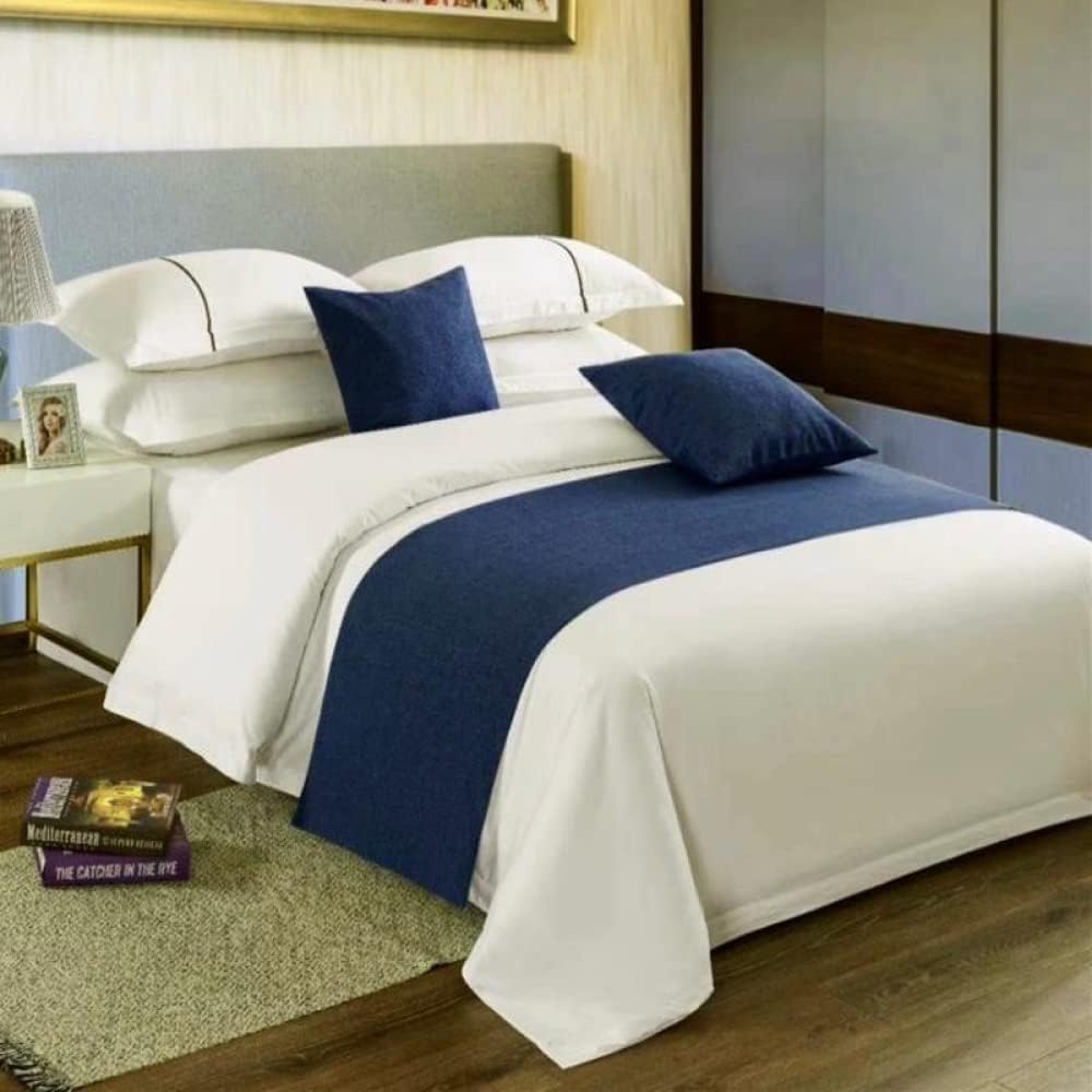 Bed Runner Scarf – Polyester Foot Of Bed Decoration, Protects Bedding, Hotel-Style Luxury, 45x180 Cm - View #11