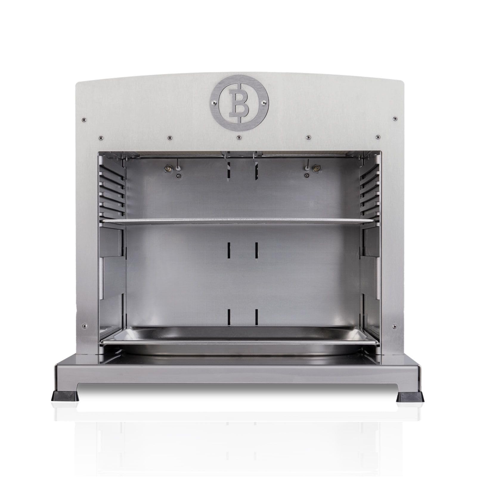 Beefer Twin Pro DE/AT 50 mbar Propan ohne Trennwand 800°C Oberhitzegrill Gasgrill Edelstahl mit Kochbuch "Der Beefer 2" im Set