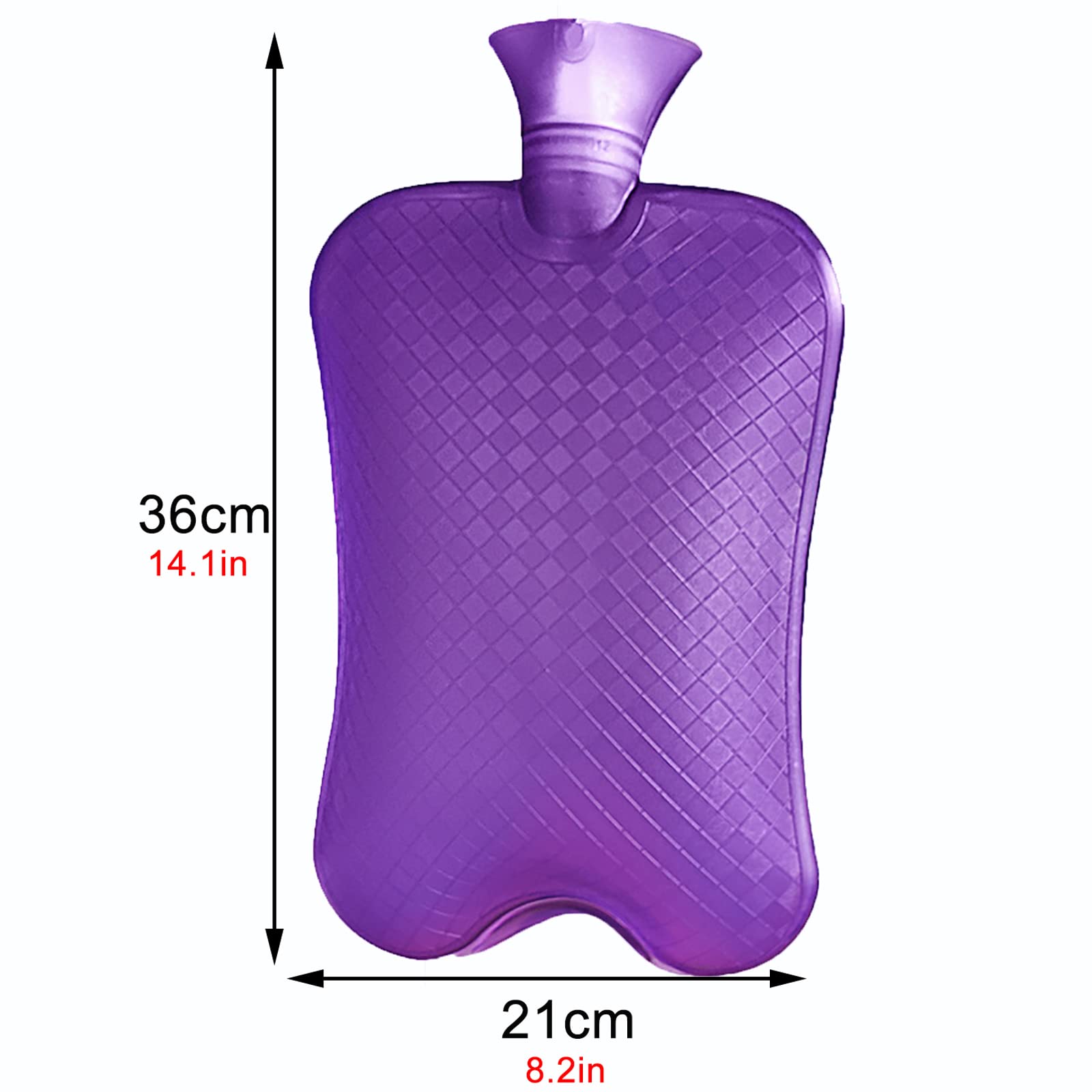Borsa dell'acqua calda da 3 litri per alleviare il dolore alla schiena, collo, spalle, piedi, sollievo da crampi mestruali, terapia calda e fredda, ottimo regalo per donne e ragazze