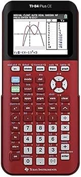 Amazon | Ti-84 Plus CE カラーグラフ関数電卓 レッド | グラフ電卓