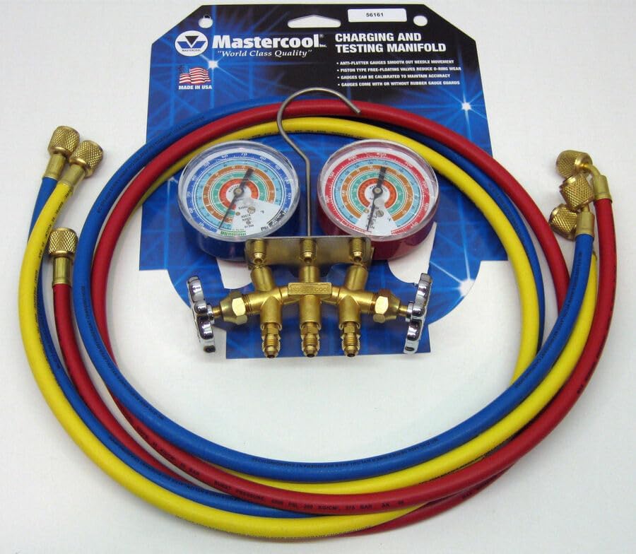 Replacement 56161 Mastercool Air Conditioning Refrigeration Manifold w 60" Charging Hoses