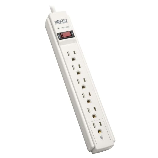 Tripp Lite TLP606TAA Surge Protector Strip 120V 6 Outlet 6-Feet Cord 720 Joule TAA GSA