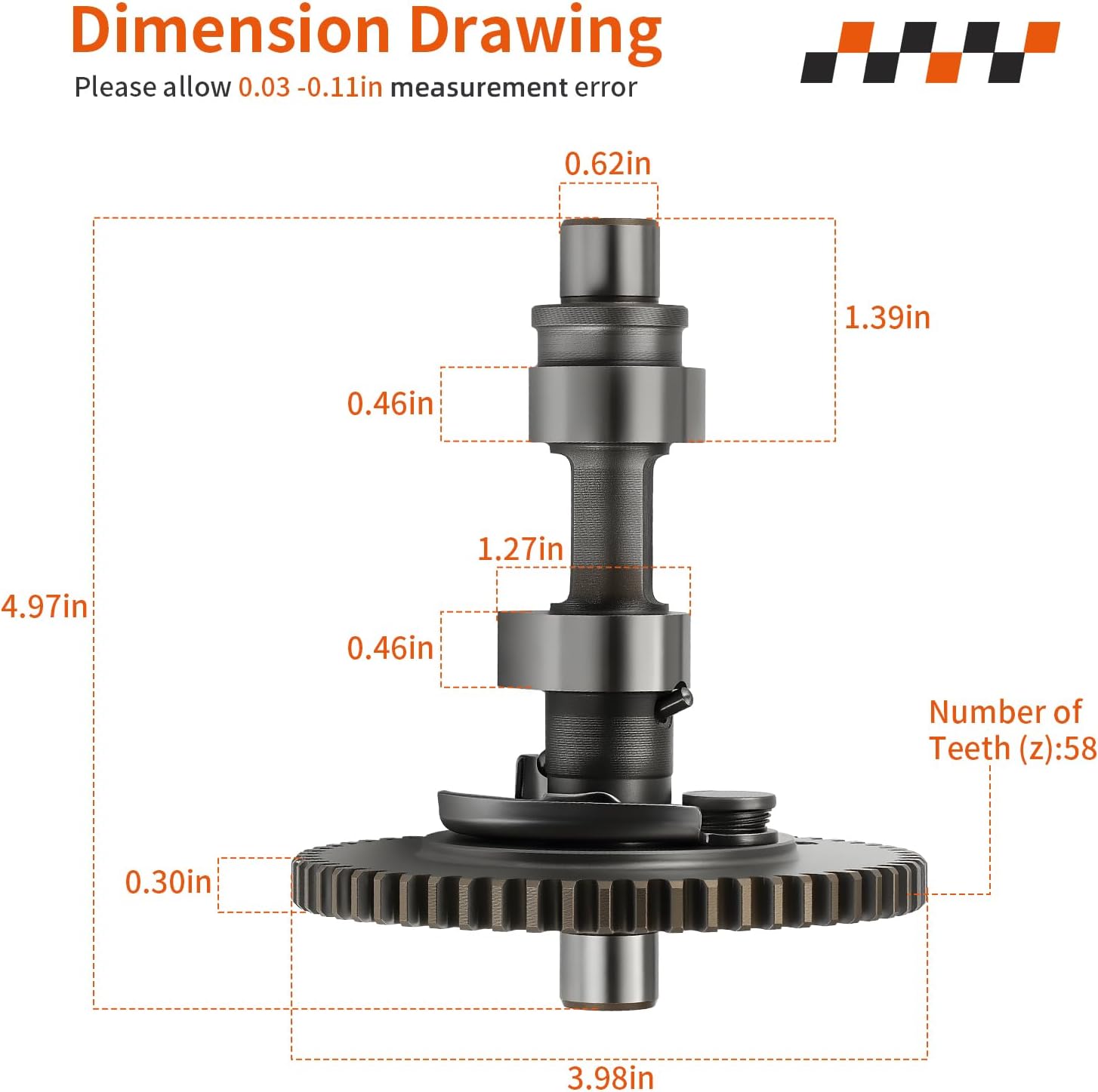 Camshaft Assembly For Yamaha YXP700A YXP1000A G21A G22A G23A G27A G28A YDRA YTF1A YTF2A DR2A 2001-2025 JR7-12170-00-00 JR7-12180-10-00
