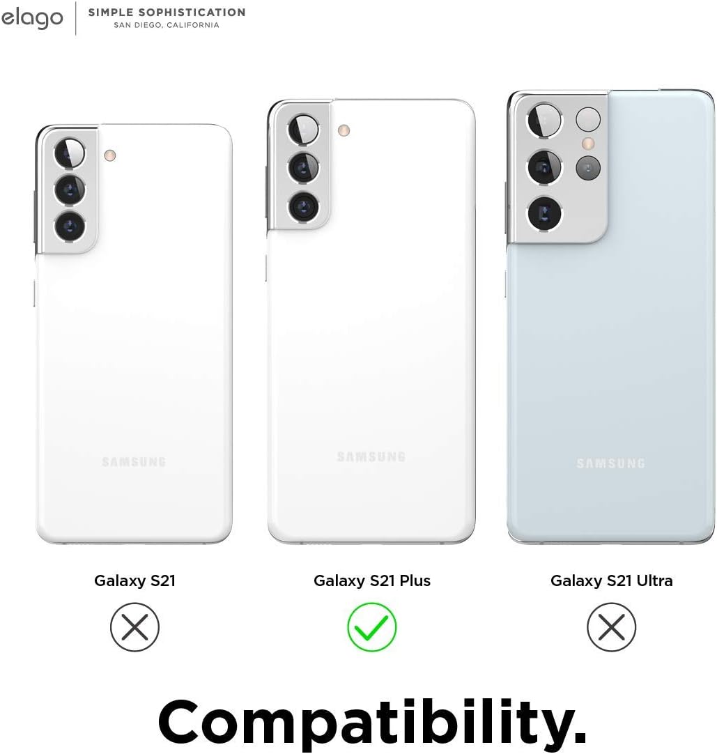 elago Silicone Case Compatible with Galaxy S21 Plus Case Cover (Lavender) - Premium Liquid Silicone, Raised Lip (Screen & Camera Protection), 3 Layer Structure, Full Body Protection