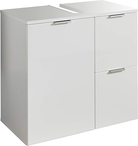 Trendteam Smart Living Badezimmer Waschbeckenunterschrank Unterschrank Concept One 60 X 64 X 34 Cm Front Weiss Hochglanz Korpus Weiss Melamin Mit Viel Stauraum Amazon De Kuche Haushalt Wohnen