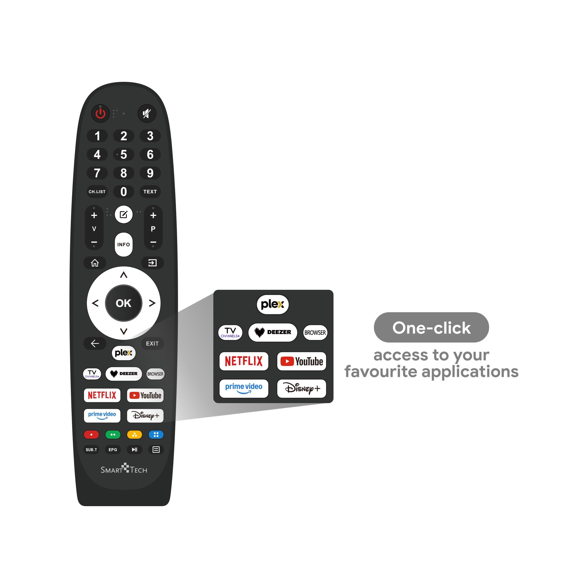 Smart Tech 43FV02V TV 43 pulgadas Smart TV VIDAA - TV con resolución Full HD, Bluetooth y sintonizador triple, TV LED (2026)