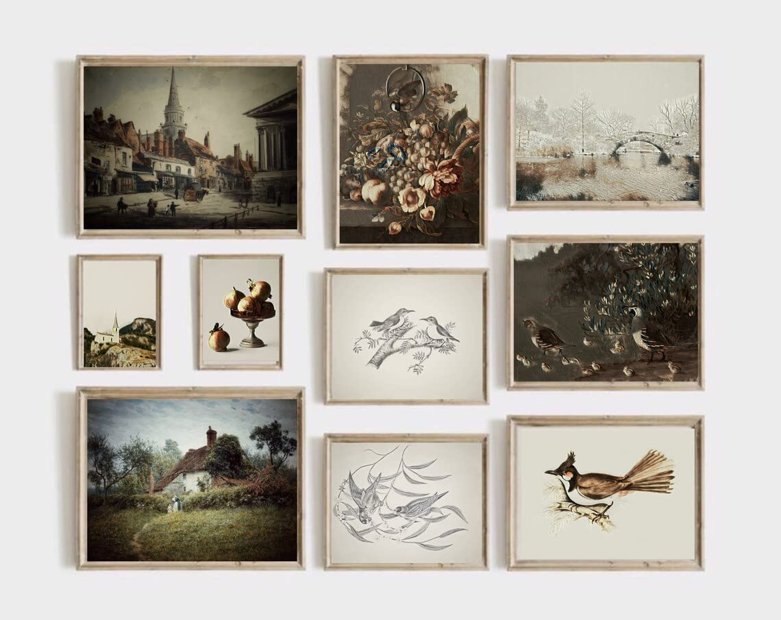 Set 10 Landscape Wall Art Country Wall Art Unframed