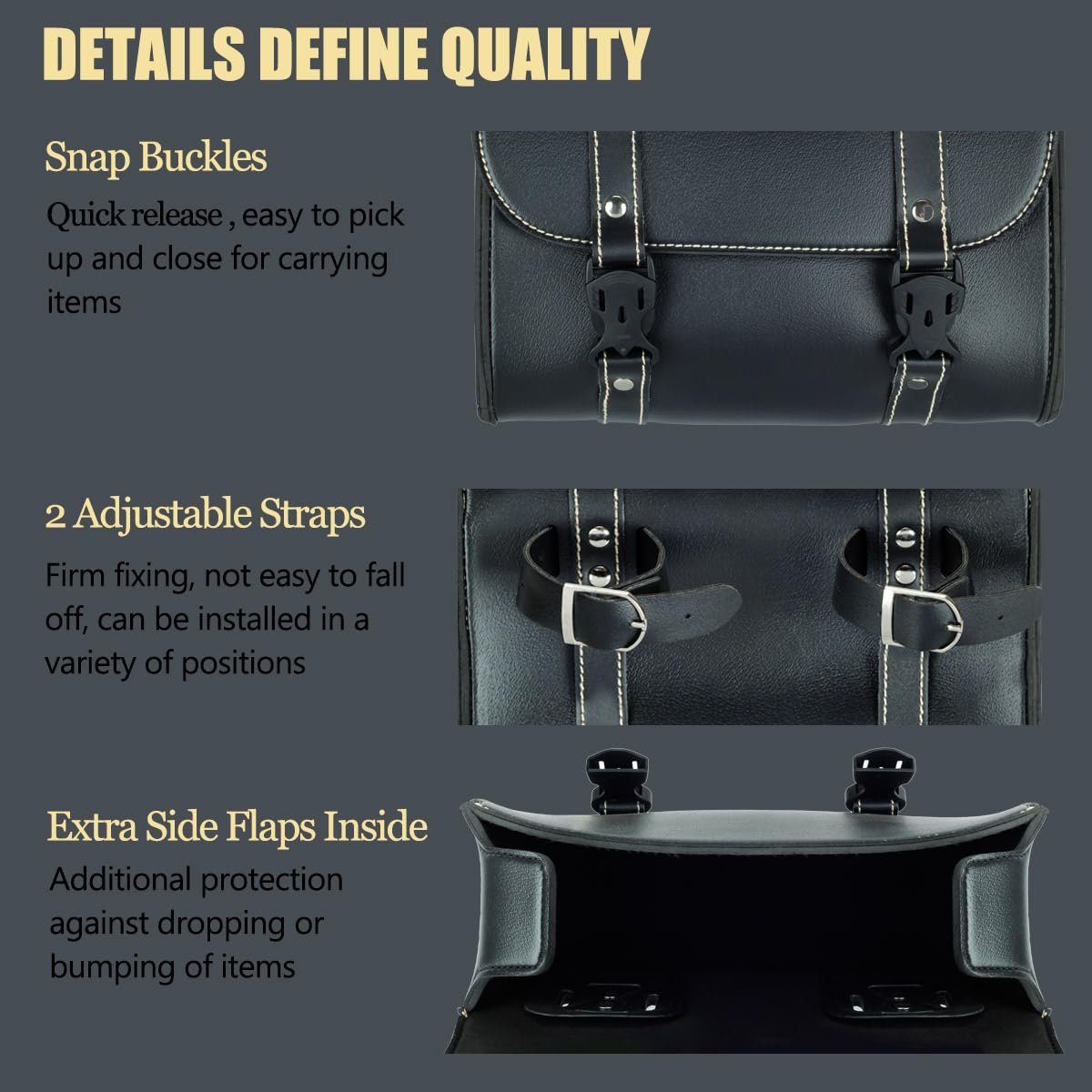 Bolsa De Herramientas Universal Para Manillar De Motocicleta, image size:1200x1200