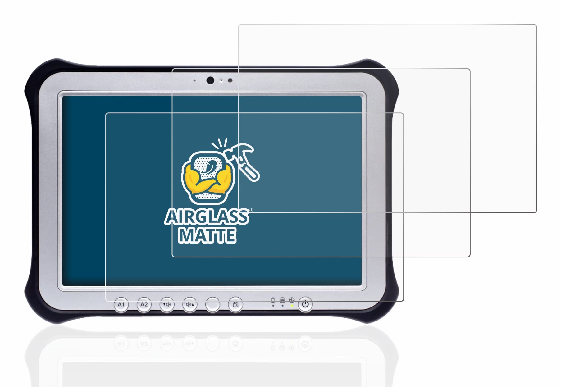 BROTECT Entspiegelungs Schutzglas für Panasonic Toughpad FZ-G1 (3 Stück) Schutzfolie Panzer Folie Glas Matt [Extrem Kratzfest 9H, Anti-Reflex]