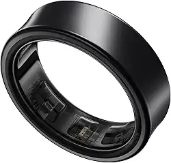 Samsung Galaxy Ring Tamanho 7, Monitor de treino, rastreador de sono, bateria de até 7 dias, Material em titânio - Titânio Preto