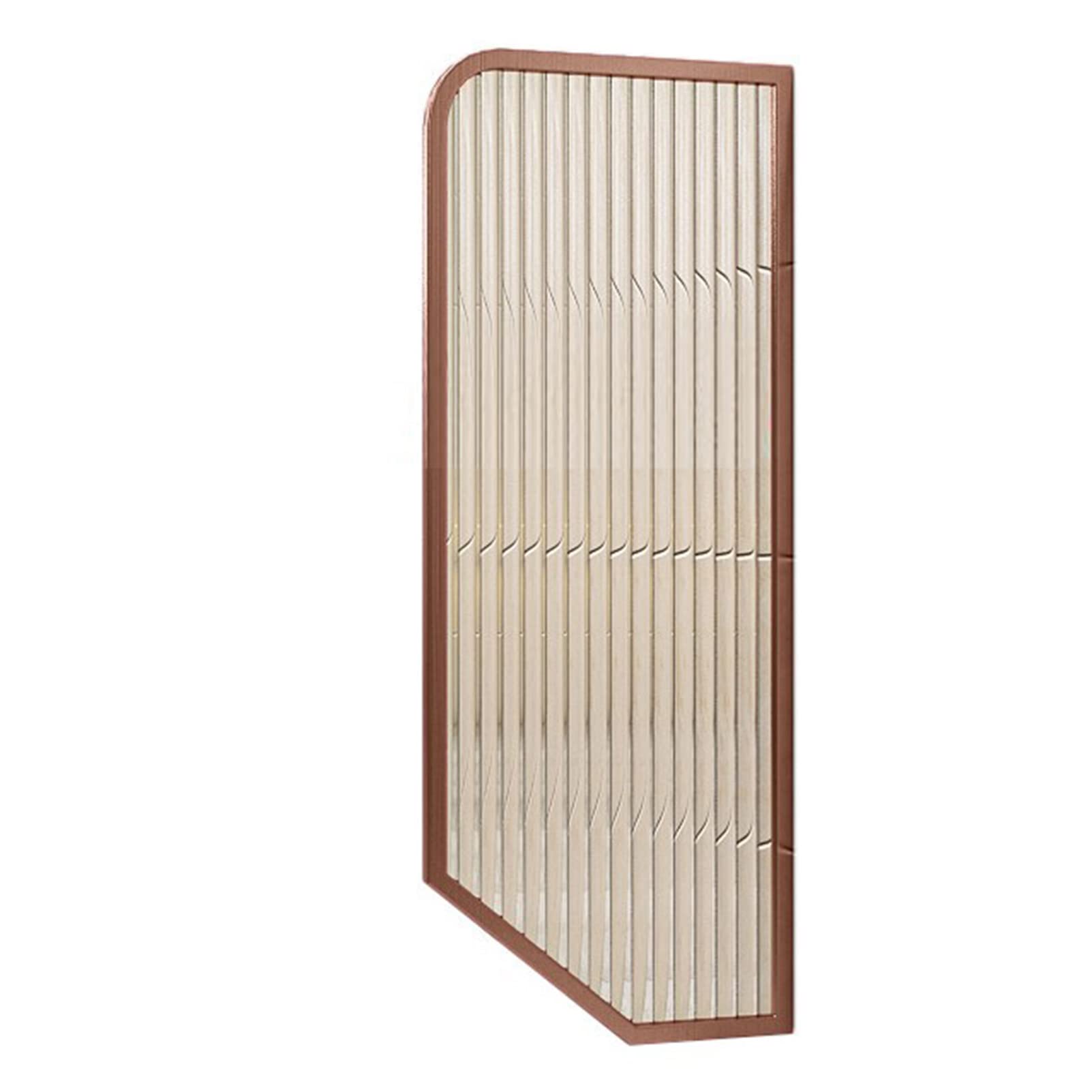 Parete divisoria Dorata per orinatoi - Schermo per la Privacy a Parete con divisorio in Metallo e Vetro per bagni - Elegante Soluzione per la Privacy degli orinatoi