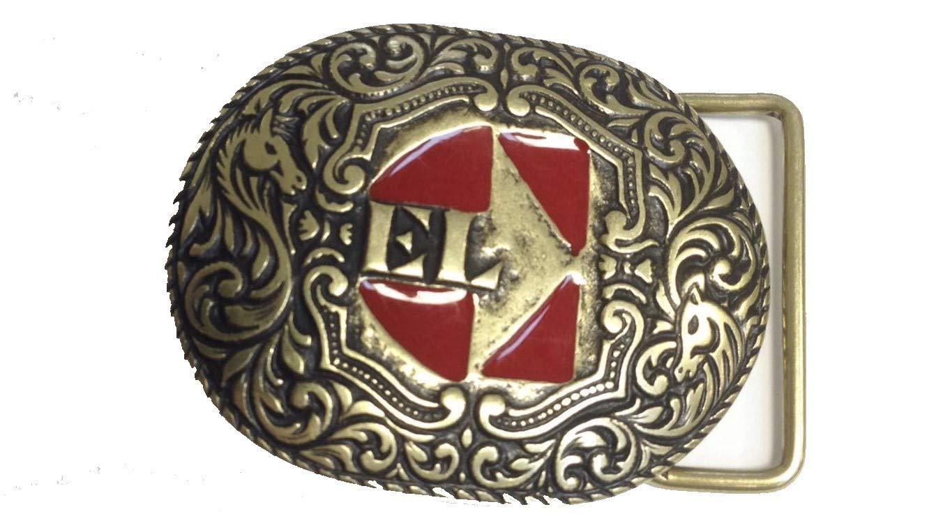 CHARRO El B620 Fibbia per Cintura Uomo Donna Finitura ORO