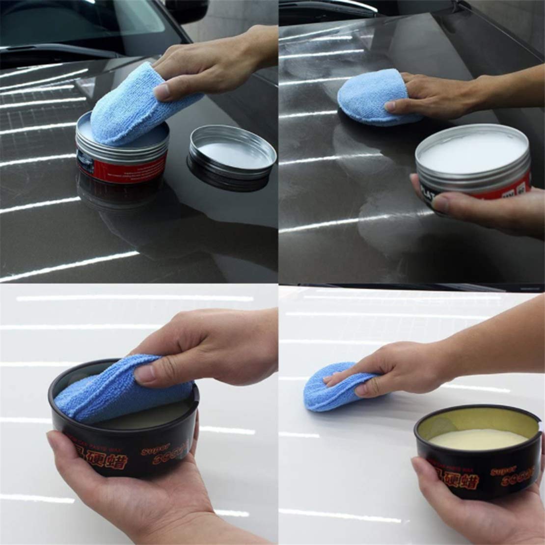 10 Pièces éponge De Polissage à La Main En Microfibre, Tampon D De Cire De Voiture Ultra Doux Pour Le Nettoyage De Verre De Vehicule De Voiture 91903871