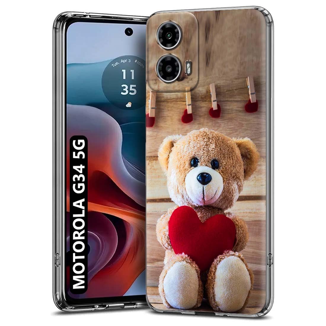 Fashionury Designer Soft Back Cover Case Compatible for Motorola G34 5G -D0668 (B0CSXCFWND) Amazon Price History, Amazon Price Tracker