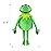 Kermit Frog Puppet, The Muppet Show, Soft Hand Frog Stuffed Plush Toy with Puppets Control Rod,Christmas Birthday Gift Ideas for Boys and Girls- 24 Inches