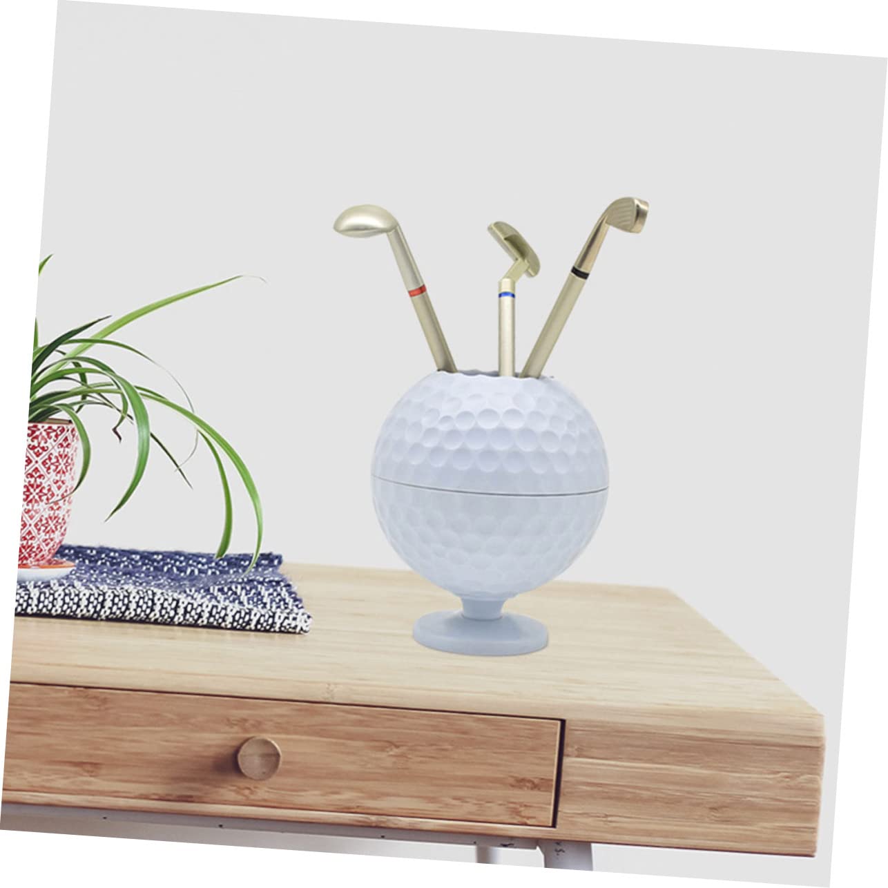 VILLCASE 3sets Portapenne Golf Decorazione Scrivania Per e Casa Per Appassionati Golf Organizer Per Penne e Idea Per Compleanni e