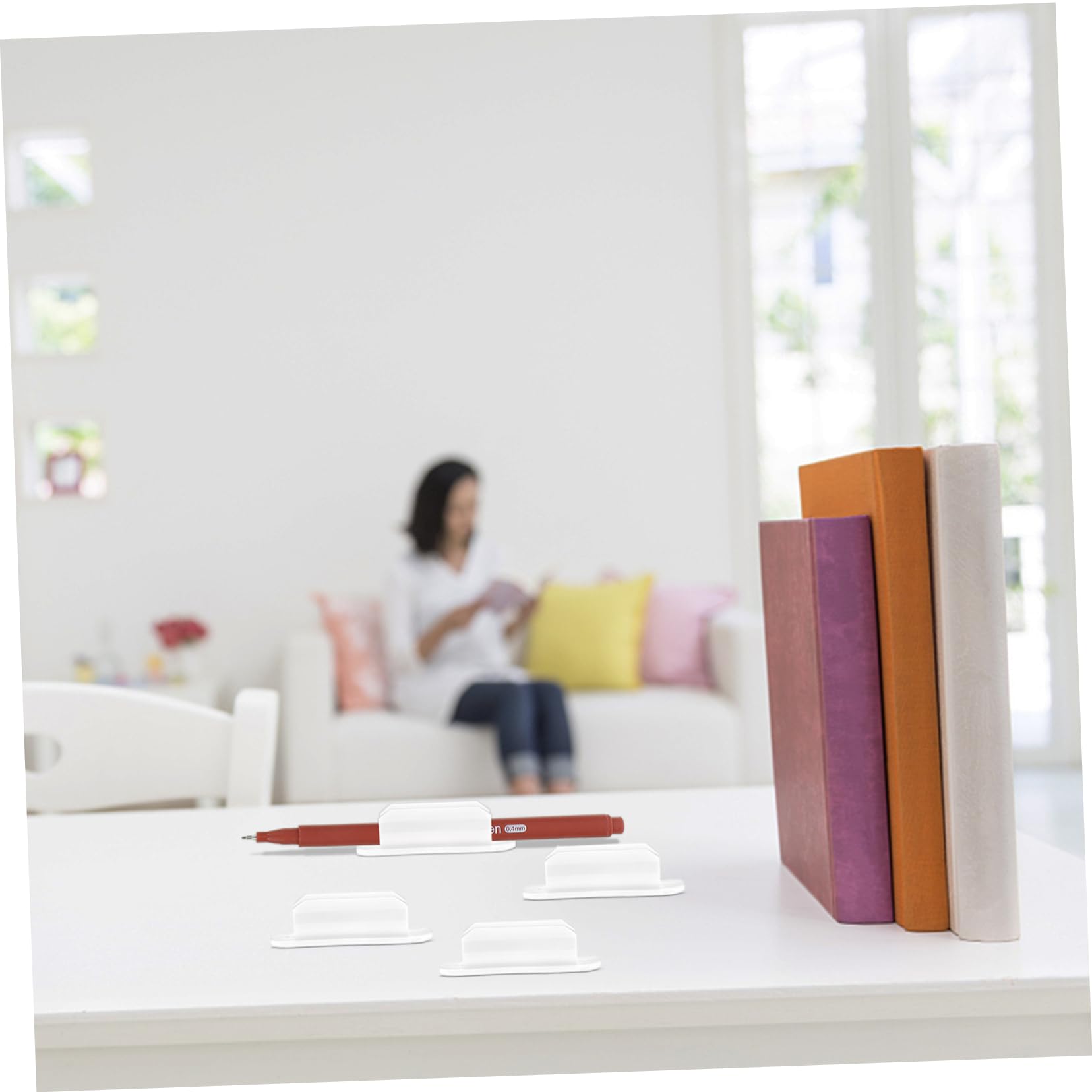 FRCOLOR 50stücke Silikon Pen Holder Clips Für Whiteboard Und Schreibtisch Selbstklebende Stifthalter Für Marker Bleistifte Und Mehr Praktisch Und Langlebig Für Büro Und Schule