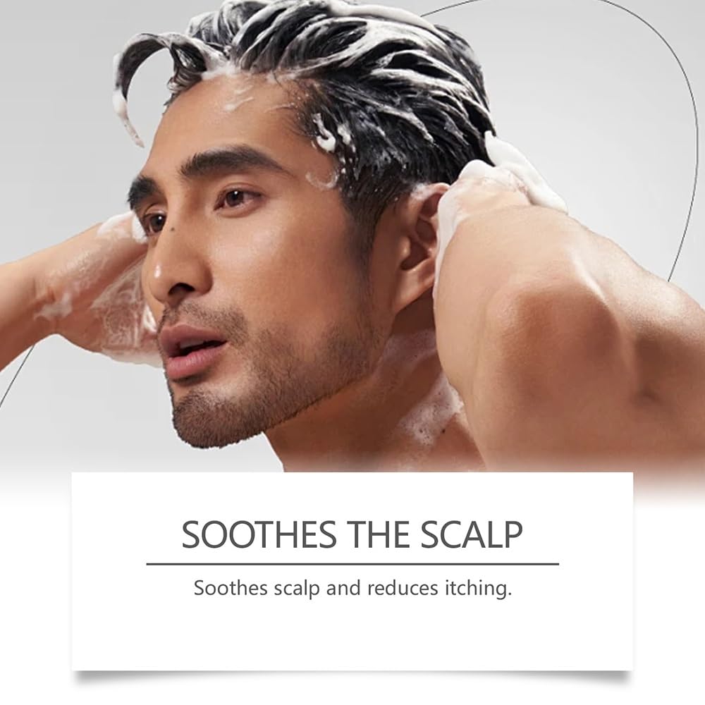 Shampoo detergente quotidiano for capelli con olio di noce, detergente delicato con schiuma rinfrescante for sollevare i residui superficiali e lasciare i capelli setosi