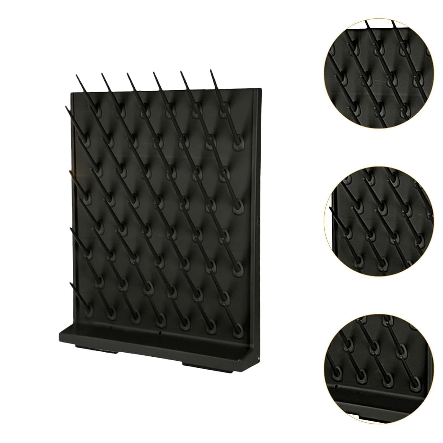 Égouttoir De Laboratoire, Égouttoir Amovible pour Verrerie, 52 Supports, Fixation Murale, Panneau Perforé pour Tubes, Béchers Et Flacons.