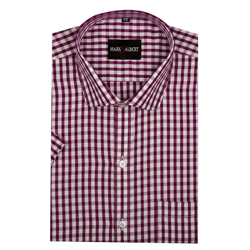 Mark & Albert Men’s Half Sleeves Regular Shirt