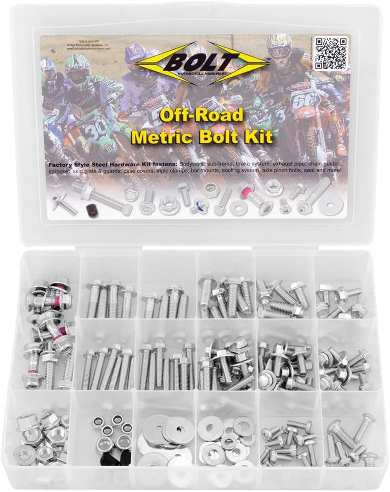 Bolt Motorcycle Hardware (2004-PP) Japanese Off-Road Metric Universal Bolt Kit