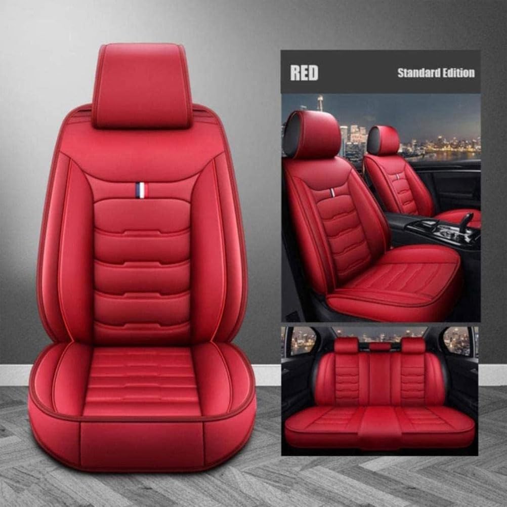 Fundas Asientos Coche para Windstar 1995-2004, Cuero Funda Asiento Delanteros y Traseros Impermeable Juegos Cubreasientos Accesorios,C/Red