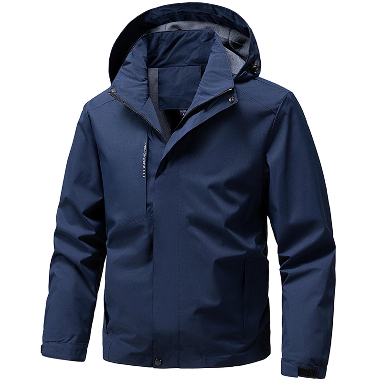 Generisch Arbeitsjacke Herren Mit Kapuze Sweatjacke Winddichte Sportjacke Outdoor Windbreaker Outdoorjacke Männer Sportlich Kapuzenjacke Cargo Trainingsjacke Herrenmantel Reißverschluss Jacke Langarm
