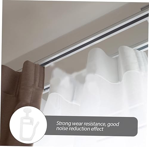 Miniatura 4 de Cortinas para persianas, 50 piezas, polea de riel de cortina, cortinas de rodillo, accesorio para cortina para el hogar, rueda deslizante, rodillo