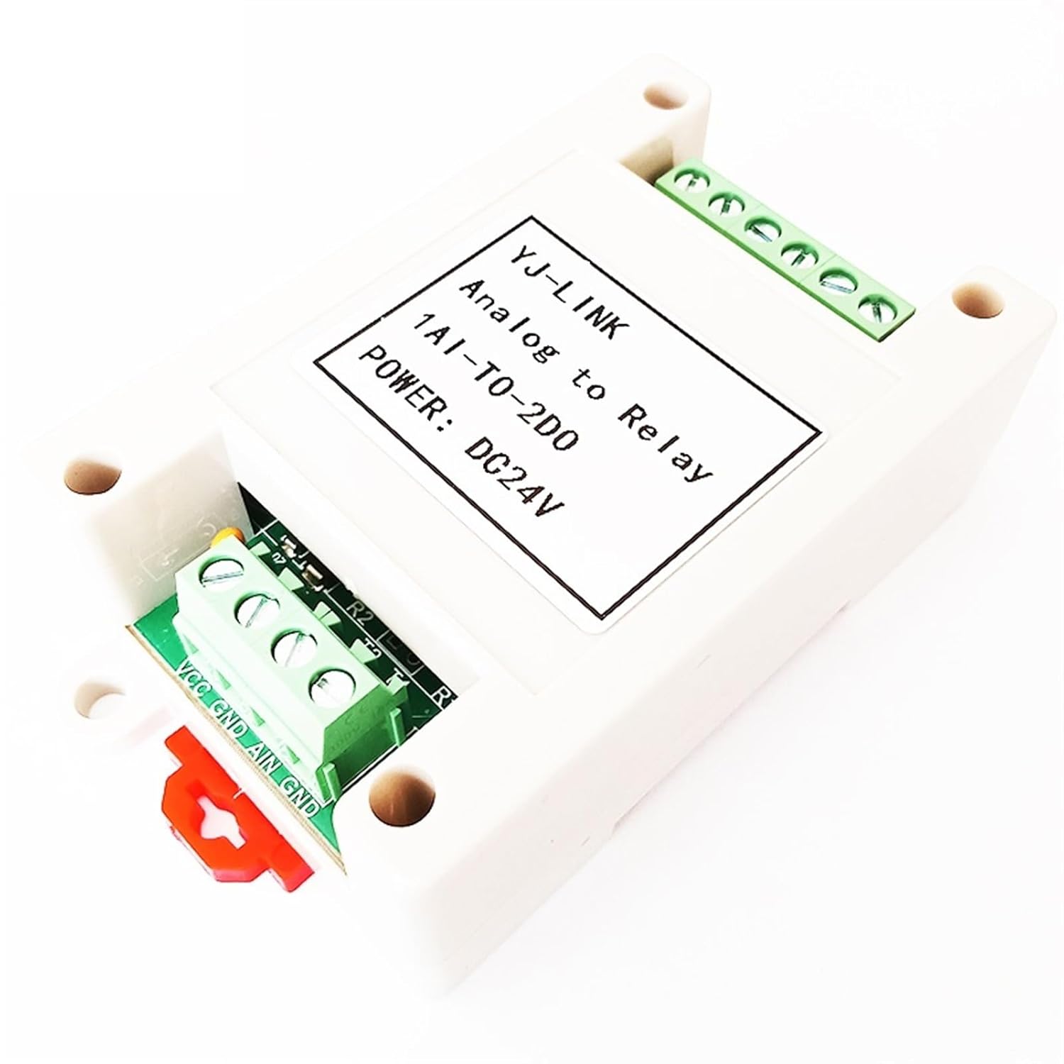 Analog Signal Trigger Relay Output Adjustable 0-20mA/4-20mA Current 0-10V Voltage Control Relay Module(1AI-TO-2DO)