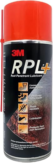 3M RPL Plus, Rust Penetrant Lubricant with Spray Pipe, Multi-use for Automotive & Industrial, Remove Rust & Squeaks, Loosen Stuck Nuts & Bolts,...